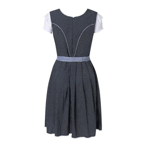 Generisch Vestido de noche gótico, elegante, estilo cosplay, con delantal para fiesta de Halloween, Oktoberfest, carnaval, Vi Cosplay, disfraz arcano, azul oscuro, M
