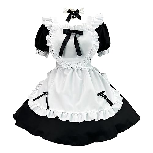 Generisch Disfraz de Halloween para mujer, vestido de escenario, Oktoberfest, escultura, vestido gótico con corsé (negro, XXXL)