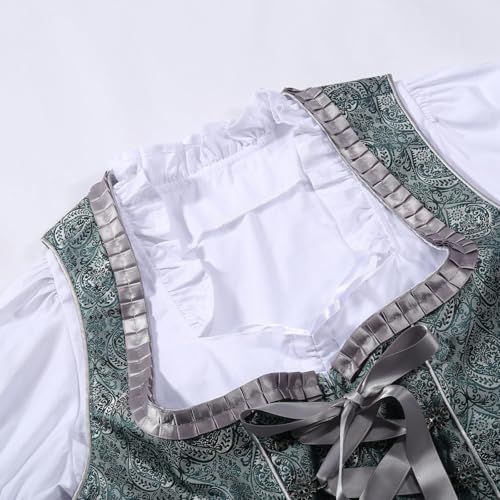 Alfombra de tarot La Luna Tarot Carpet Medieval Elegante Disfraz de Cosplay, Vestido de Encaje para Fiesta de la Cerveza, Traje temático de Fiesta de la Cerveza, Máscara Histórica de Halloween