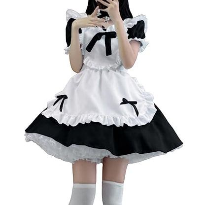 Generisch Disfraz de Halloween para mujer, vestido de escenario, Oktoberfest, escultura, vestido gótico con corsé (negro, XXXL)