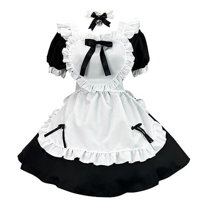 Generisch Disfraz de Halloween para mujer, vestido de escenario, Oktoberfest, escultura, vestido gótico con corsé (negro, XXXL)