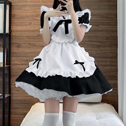 Generisch Disfraz de Halloween para mujer, vestido de escenario, Oktoberfest, escultura, vestido gótico con corsé (negro, XXXL)